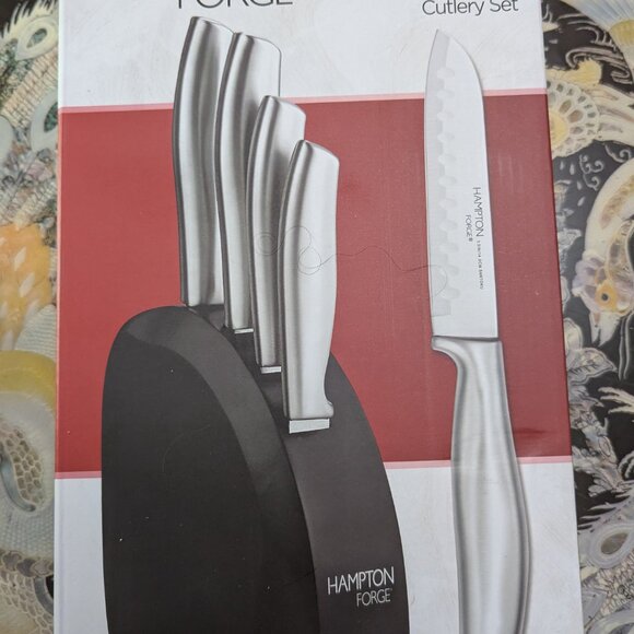 Hampton Forge cutlery sets - 2 sets and bread knife. Never used, new in boxes. - Picture 7 of 11